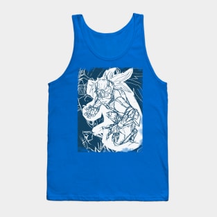 Cyberpunk a futuristic cyborg Tank Top